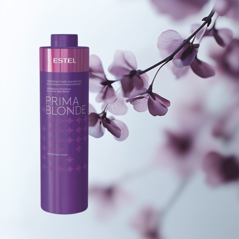 ESTEL PRIMA BLONDE szampon nabłyszczający chłodne odcienie blondu 1000 ml - 3