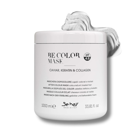 BE HAIR BE COLOR Mask maska nawilżająca do włosów farbowanych 1000 ml - 2