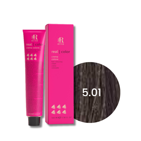 RR LINE REAL COLOR profesjonalna farba do włosów w kremie 100 ml | 5.01