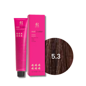 RR LINE REAL COLOR profesjonalna farba do włosów w kremie 100 ml | 5.3