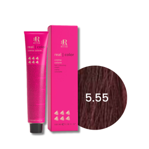 RR LINE REAL COLOR profesjonalna farba do włosów w kremie 100 ml | 5.55