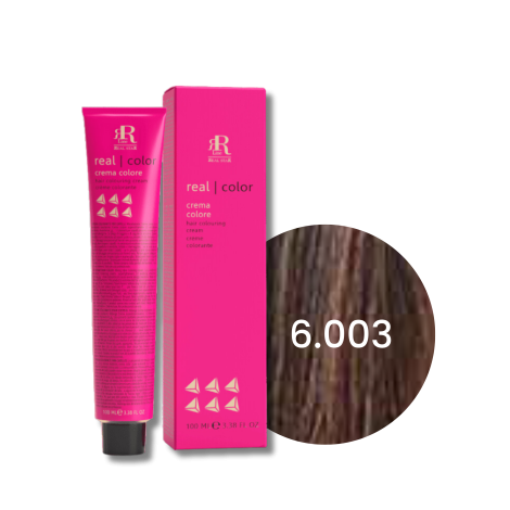 RR LINE REAL COLOR profesjonalna farba do włosów w kremie 100 ml | 6.003