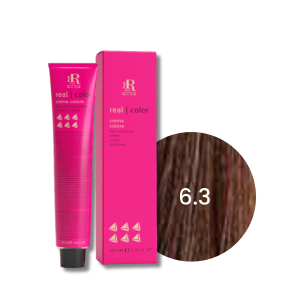 RR LINE REAL COLOR profesjonalna farba do włosów w kremie 100 ml | 6.3