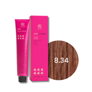 RR LINE REAL COLOR profesjonalna farba do włosów w kremie 100 ml | 8.34