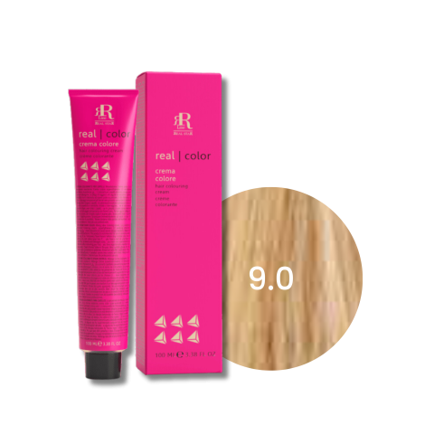 RR LINE REAL COLOR profesjonalna farba do włosów w kremie 100 ml | 9.0