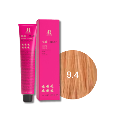 RR LINE REAL COLOR profesjonalna farba do włosów w kremie 100 ml | 9.4