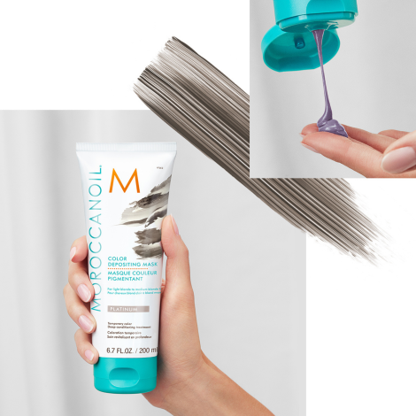 MOROCCANOIL COLOR MASK koloryzująca maska do włosów 200 ml | Platinum - 2