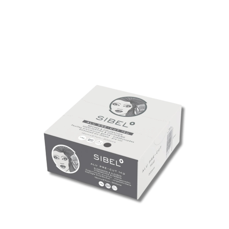 SIBEL ALU PRE-CUT pocięta folia gofrowana do pasemek 300 szt. | Czarna