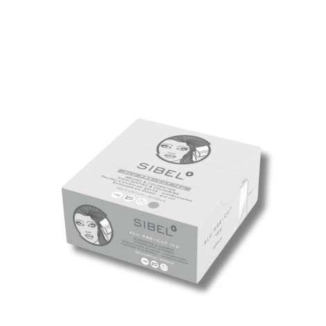 SIBEL ALU PRE-CUT pocięta folia gofrowana do pasemek 300 szt. | Srebrna