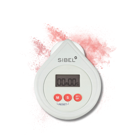 SIBEL elektryczny czasomierz fryzjerski minutnik z alarmem biały - 2