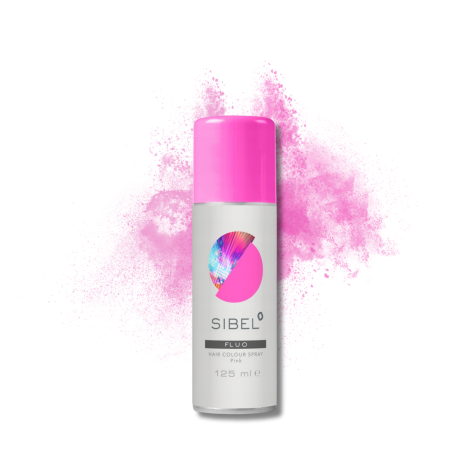 SIBEL HAIR COLOUR SPRAY FLUO lakier fluorescencyjny 125 ml | Różowy - 2