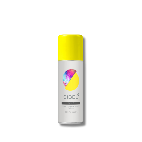 SIBEL HAIR COLOUR SPRAY FLUO lakier fluorescencyjny 125 ml | Żółty