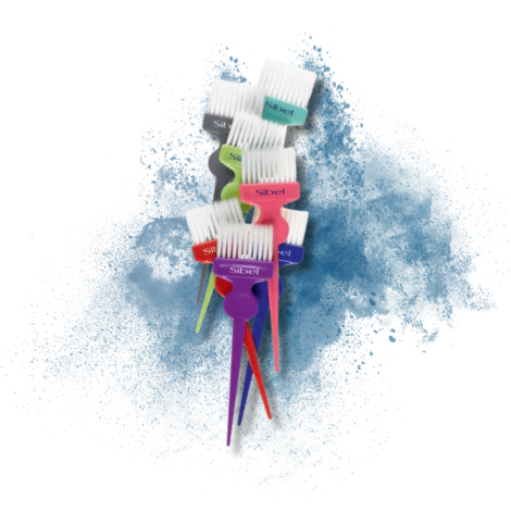 SIBEL MIX&MATCH zestaw pędzli do farbowania 7 kolorów - 2