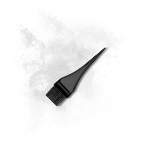 SIBEL pędzel pędzelek  do farbowania włosów krótki czarny - image 2