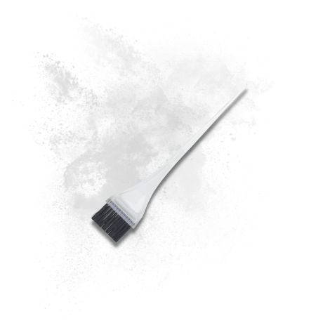 SIBEL pędzel pędzelek do farbowania włosów długi | Mleczny - 2