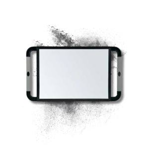 SIBEL V-DESIGN lustro z gumowymi uchwytami czarne - image 2