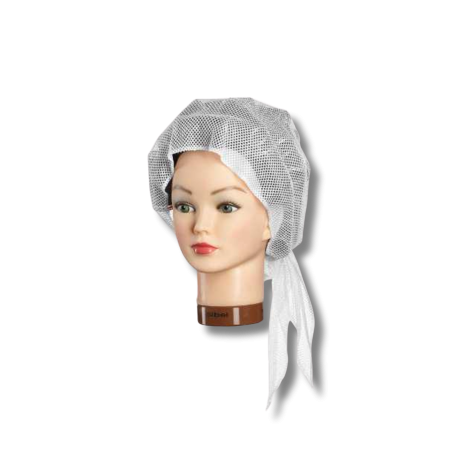 SIBEL RESILLE siatka do włosów wiązana średnie oczka | Biała