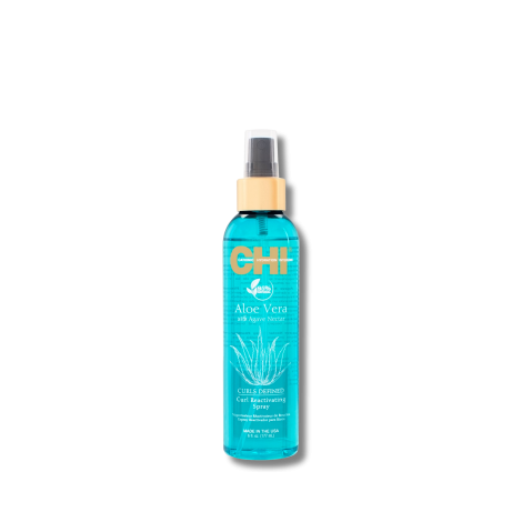 CHI ALOE VERA Curls spray reaktywujący loki z aloesem i agawą 177 ml