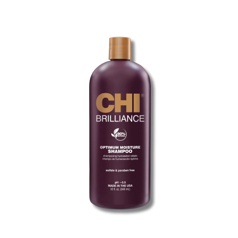 CHI BRILLIANCE Moisture Shampoo szampon nawilżający z oliwą z oliwek 946 ml