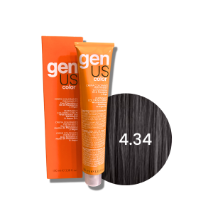 GENUS COLOR krem koloryzujący profesjonalna farba do włosów 100 ml | 4.34