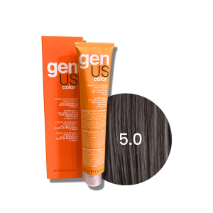 GENUS COLOR krem koloryzujący profesjonalna farba do włosów 100 ml | 5.0