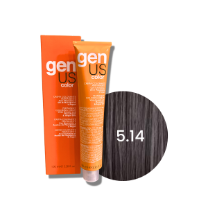 GENUS COLOR krem koloryzujący profesjonalna farba do włosów 100 ml | 5.14