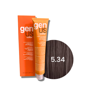 GENUS COLOR krem koloryzujący profesjonalna farba do włosów 100 ml | 5.34