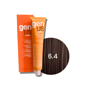 GENUS COLOR krem koloryzujący profesjonalna farba do włosów 100 ml | 6.4