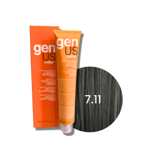 GENUS COLOR krem koloryzujący profesjonalna farba do włosów 100 ml | 7.11