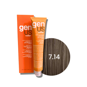 GENUS COLOR krem koloryzujący profesjonalna farba do włosów 100 ml | 7.14