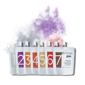 GENUS SEVEN SHADES zestaw masek koloryzujących z wodą organiczną 7 x 200 ml - image 2