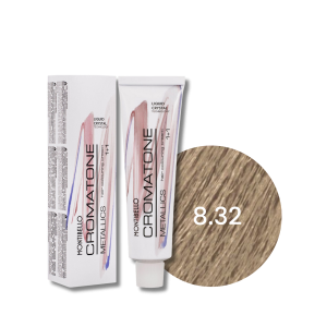 MONTIBELLO CROMATONE METALLICS profesjonalna farba do włosów 60 ml | 8.32