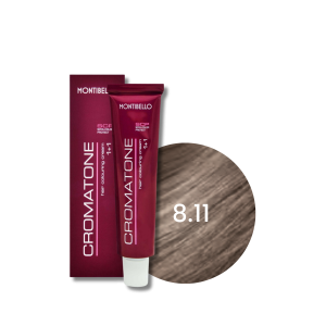 MONTIBELLO CROMATONE profesjonalna trwała farba do włosów 60 ml | 8.11