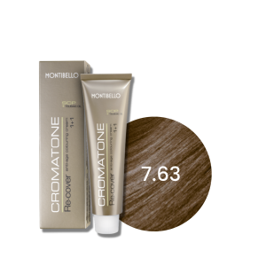 MONTIBELLO CROMATONE RECOVER profesjonalna farba do włosów 60 ml | 7.63