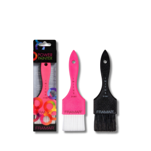 FRAMAR Power Painter zestaw pędzli do koloryzacji 2 szt. | Czarny Różowy