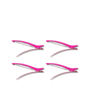 FRAMAR Super Sectioners klipsy fryzjerskie zaciski spinki 4 szt. | Różowe