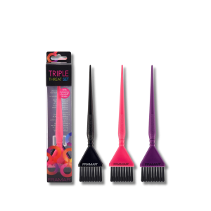 FRAMAR Triple Threat Set zestaw kolorowych pędzli do farbowania 3 szt.