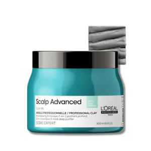 L'OREAL SCALP ADVANCED CLAY 6% maska oczyszczająca z glinką 2w1500 ml - image 2