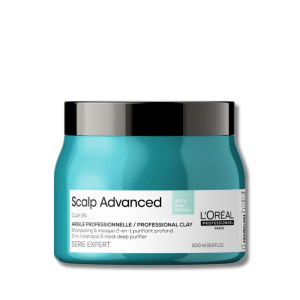 L'OREAL SCALP ADVANCED CLAY 6% maska oczyszczająca z glinką 2w1500 ml
