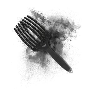 OLIVIA GARDEN FINGERBRUSH COMBO L szczotka z włosiem dzika | Black Czarna - image 2