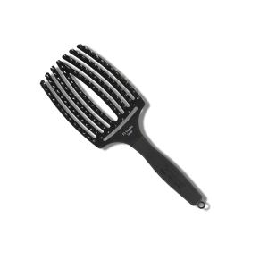 OLIVIA GARDEN FINGERBRUSH COMBO L szczotka z włosiem dzika | Black Czarna