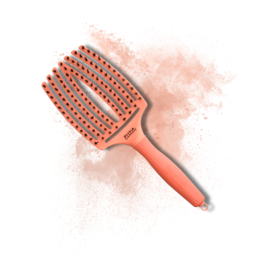 OLIVIA GARDEN FINGERBRUSH COMBO L szczotka z włosiem dzika | Coral Koralowa - image 2