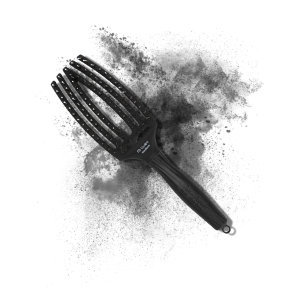 OLIVIA GARDEN FINGERBRUSH COMBO M szczotka z włosiem dzika | Black Czarna - image 2