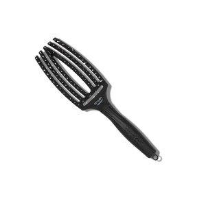 OLIVIA GARDEN FINGERBRUSH COMBO M szczotka z włosiem dzika | Black Czarna