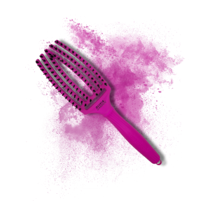 OLIVIA GARDEN FINGERBRUSH COMBO M szczotka z włosiem dzika | Neon Purple - image 2
