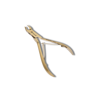 PROGLINE cążki do skórek tytanowe złote mat 10cm ostrze 3mm | CN704.STG