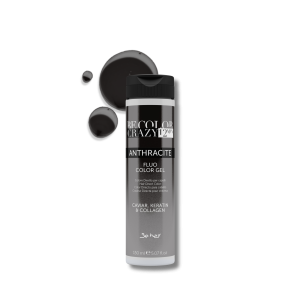 BE HAIR BE COLOR CRAZY bezpośrednia żelowa farba toner 150 ml | Anthracite - image 2