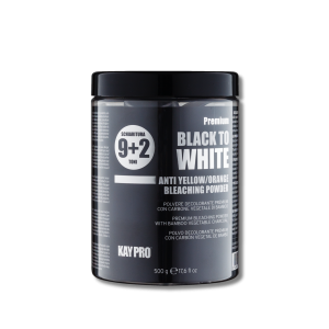 KAYPRO BLACK TO WHITE rozjaśniacz w proszku czarny 9+2 tony 500 g