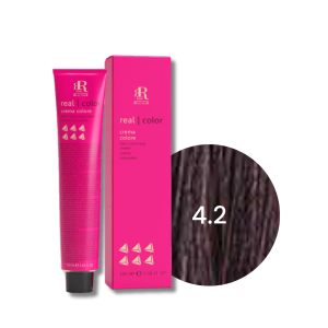 RR LINE REAL COLOR profesjonalna farba do włosów w kremie 100 ml | 4.2