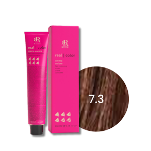 RR LINE REAL COLOR profesjonalna farba do włosów w kremie 100 ml | 7.3